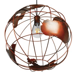 glo-01665-01665_5 GLOBOSTAR® EARTH 01665 VINTAGE ΚΡΕΜΑΣΤΟ ΦΩΤΙΣΤΙΚΟ ΦΙΓΟΥΡΑ ΜΟΝΟΦΩΤΟ 1 X E27 IP20 ΧΑΛΚΙΝΟ ΜΕ