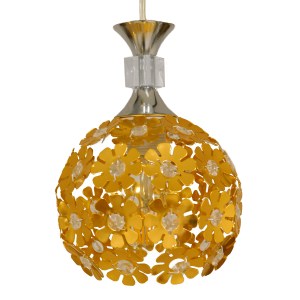 glo-01671-01671_5 GLOBOSTAR® BOUQUET 01671 ΜΟΝΤΕΡΝΟ ΚΡΕΜΑΣΤΟ ΦΩΤΙΣΤΙΚΟ ΜΠΑΛΑ ΤΡΙΦΩΤΟ 3 X E27 IP20 ΧΡΥΣΟ ΜΕΤΑ