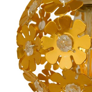 glo-01671-01671_6 GLOBOSTAR® BOUQUET 01671 ΜΟΝΤΕΡΝΟ ΚΡΕΜΑΣΤΟ ΦΩΤΙΣΤΙΚΟ ΜΠΑΛΑ ΤΡΙΦΩΤΟ 3 X E27 IP20 ΧΡΥΣΟ ΜΕΤΑ
