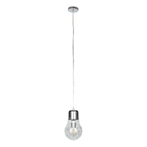 glo-01676-01676_3 GLOBOSTAR® LAMP 01676 ΜΟΝΤΕΡΝΟ ΚΡΕΜΑΣΤΟ ΦΩΤΙΣΤΙΚΟ ΦΙΓΟΥΡΑ ΜΟΝΟΦΩΤΟ 1 X E27 IP20 ΑΣΗΜΙ ΜΕΤΑ
