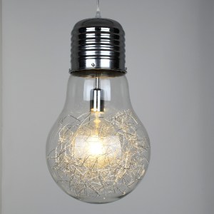 glo-01677-01677_2 GLOBOSTAR® LAMP 01677 ΜΟΝΤΕΡΝΟ ΚΡΕΜΑΣΤΟ ΦΩΤΙΣΤΙΚΟ ΦΙΓΟΥΡΑ ΜΟΝΟΦΩΤΟ 1 X E27 IP20 ΑΣΗΜΙ ΜΕΤΑ