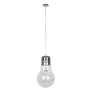 glo-01677-01677_3 GLOBOSTAR® LAMP 01677 ΜΟΝΤΕΡΝΟ ΚΡΕΜΑΣΤΟ ΦΩΤΙΣΤΙΚΟ ΦΙΓΟΥΡΑ ΜΟΝΟΦΩΤΟ 1 X E27 IP20 ΑΣΗΜΙ ΜΕΤΑ