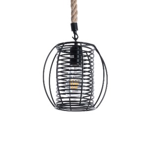 glo-01689-01689_2 GLOBOSTAR® ORVAL 01689 ΜΟΝΤΕΡΝΟ ΚΡΕΜΑΣΤΟ ΦΩΤΙΣΤΙΚΟ ΠΛΕΓΜΑ ΜΟΝΟΦΩΤΟ 1 X E27 IP20 ΜΑΥΡΟ ΜΕΤΑ