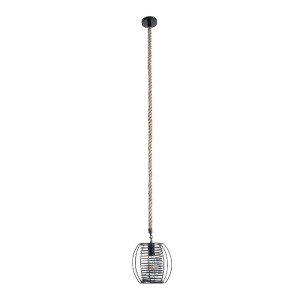 glo-01689-01689_4 GLOBOSTAR® ORVAL 01689 ΜΟΝΤΕΡΝΟ ΚΡΕΜΑΣΤΟ ΦΩΤΙΣΤΙΚΟ ΠΛΕΓΜΑ ΜΟΝΟΦΩΤΟ 1 X E27 IP20 ΜΑΥΡΟ ΜΕΤΑ