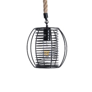 glo-01689-01689_5 GLOBOSTAR® ORVAL 01689 ΜΟΝΤΕΡΝΟ ΚΡΕΜΑΣΤΟ ΦΩΤΙΣΤΙΚΟ ΠΛΕΓΜΑ ΜΟΝΟΦΩΤΟ 1 X E27 IP20 ΜΑΥΡΟ ΜΕΤΑ