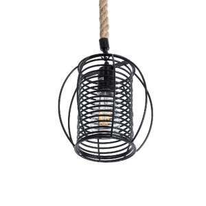 glo-01689-01689_6 GLOBOSTAR® ORVAL 01689 ΜΟΝΤΕΡΝΟ ΚΡΕΜΑΣΤΟ ΦΩΤΙΣΤΙΚΟ ΠΛΕΓΜΑ ΜΟΝΟΦΩΤΟ 1 X E27 IP20 ΜΑΥΡΟ ΜΕΤΑ