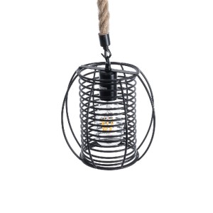 glo-01689-01689_7 GLOBOSTAR® ORVAL 01689 ΜΟΝΤΕΡΝΟ ΚΡΕΜΑΣΤΟ ΦΩΤΙΣΤΙΚΟ ΠΛΕΓΜΑ ΜΟΝΟΦΩΤΟ 1 X E27 IP20 ΜΑΥΡΟ ΜΕΤΑ