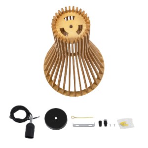 glo-01700-01700_10 GLOBOSTAR® SCANDINAVIA 01700 BOHO ΚΡΕΜΑΣΤΟ ΦΩΤΙΣΤΙΚΟ ΠΛΕΓΜΑ ΜΟΝΟΦΩΤΟ 1 X E27 IP20 ΜΠΕΖ ΞΥΛ