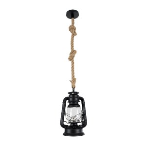 glo-01704-01704_4 GLOBOSTAR® BARBAROSSA 01704 VINTAGE ΚΡΕΜΑΣΤΟ ΦΩΤΙΣΤΙΚΟ ΑΝΑΡΤΗΣΗ ΜΟΝΟΦΩΤΟ 1 X E27 IP20 ΜΑΥΡ
