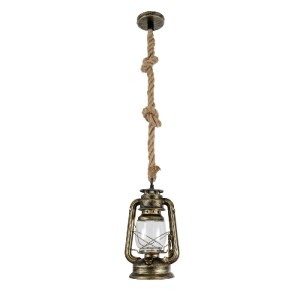 glo-01705-01705_4 GLOBOSTAR® BARBAROSSA 01705 VINTAGE ΚΡΕΜΑΣΤΟ ΦΩΤΙΣΤΙΚΟ ΑΝΑΡΤΗΣΗ ΜΟΝΟΦΩΤΟ 1 X E27 IP20 ΜΠΡΟ