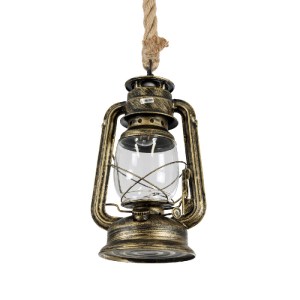 glo-01705-01705_5 GLOBOSTAR® BARBAROSSA 01705 VINTAGE ΚΡΕΜΑΣΤΟ ΦΩΤΙΣΤΙΚΟ ΑΝΑΡΤΗΣΗ ΜΟΝΟΦΩΤΟ 1 X E27 IP20 ΜΠΡΟ