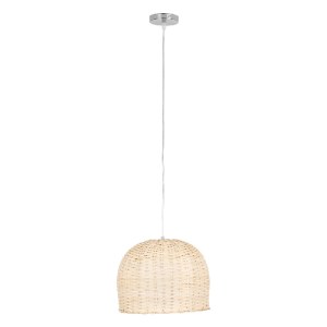 glo-01708-01708_3 GLOBOSTAR® BERMUDA 01708 BOHO ΚΡΕΜΑΣΤΟ ΦΩΤΙΣΤΙΚΟ ΚΑΜΠΑΝΑ ΜΟΝΟΦΩΤΟ 1 X E27 IP20 ΜΠΕΖ ΞΥΛΟ -