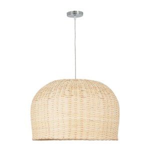 glo-01709-01709_3 GLOBOSTAR® BERMUDA 01709 BOHO ΚΡΕΜΑΣΤΟ ΦΩΤΙΣΤΙΚΟ ΚΑΜΠΑΝΑ ΜΟΝΟΦΩΤΟ 1 X E27 IP20 ΜΠΕΖ ΞΥΛΟ -
