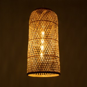 glo-01710-01710_2 GLOBOSTAR® CALERO 01710 BOHO ΚΡΕΜΑΣΤΟ ΠΛΕΓΜΑ ΜΟΝΟΦΩΤΟ 1 X E27 IP20 ΜΠΕΖ ΞΥΛΟ - Μ25 X Π25 X