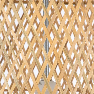 glo-01710-01710_8 GLOBOSTAR® CALERO 01710 BOHO ΚΡΕΜΑΣΤΟ ΠΛΕΓΜΑ ΜΟΝΟΦΩΤΟ 1 X E27 IP20 ΜΠΕΖ ΞΥΛΟ - Μ25 X Π25 X