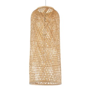 glo-01711-01711_0 GLOBOSTAR® CALERO 01711 BOHO ΚΡΕΜΑΣΤΟ ΦΩΤΙΣΤΙΚΟ ΠΛΕΓΜΑ ΜΟΝΟΦΩΤΟ 1 X E27 IP20 ΜΠΕΖ ΞΥΛΟ - Μ