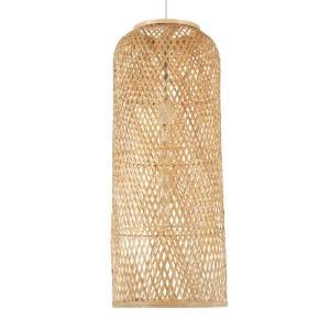 glo-01711-01711_4 GLOBOSTAR® CALERO 01711 BOHO ΚΡΕΜΑΣΤΟ ΦΩΤΙΣΤΙΚΟ ΠΛΕΓΜΑ ΜΟΝΟΦΩΤΟ 1 X E27 IP20 ΜΠΕΖ ΞΥΛΟ - Μ