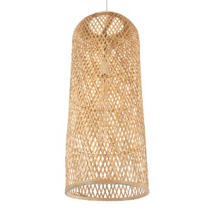 glo-01711-01711_5 GLOBOSTAR® CALERO 01711 BOHO ΚΡΕΜΑΣΤΟ ΦΩΤΙΣΤΙΚΟ ΠΛΕΓΜΑ ΜΟΝΟΦΩΤΟ 1 X E27 IP20 ΜΠΕΖ ΞΥΛΟ - Μ