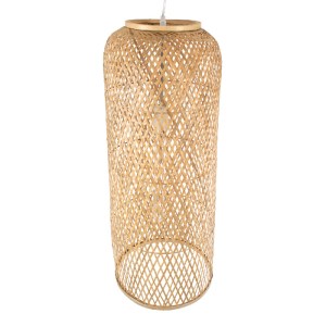 glo-01711-01711_6 GLOBOSTAR® CALERO 01711 BOHO ΚΡΕΜΑΣΤΟ ΦΩΤΙΣΤΙΚΟ ΠΛΕΓΜΑ ΜΟΝΟΦΩΤΟ 1 X E27 IP20 ΜΠΕΖ ΞΥΛΟ - Μ