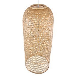 glo-01712-01712_6 GLOBOSTAR® CALERO 01712 BOHO ΚΡΕΜΑΣΤΟ ΦΩΤΙΣΤΙΚΟ ΠΛΕΓΜΑ ΜΟΝΟΦΩΤΟ 1 X E27 IP20 ΜΠΕΖ ΞΥΛΟ - Μ