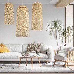 glo-01712-3812bc_post_67 GLOBOSTAR® CALERO 01712 BOHO ΚΡΕΜΑΣΤΟ ΦΩΤΙΣΤΙΚΟ ΠΛΕΓΜΑ ΜΟΝΟΦΩΤΟ 1 X E27 IP20 ΜΠΕΖ ΞΥΛΟ - Μ