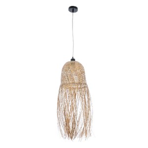 glo-01713-01713_4 GLOBOSTAR® MANILA 01713 BOHO ΚΡΕΜΑΣΤΟ ΦΩΤΙΣΤΙΚΟ ΠΛΕΓΜΑ ΜΟΝΟΦΩΤΟ 1 X E27 IP20 ΜΠΕΖ ΞΥΛΟ - Μ