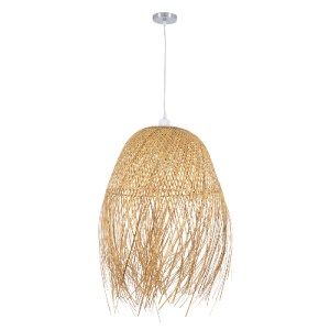 glo-01714-01714_3 GLOBOSTAR® MANILA 01714 BOHO ΚΡΕΜΑΣΤΟ ΦΩΤΙΣΤΙΚΟ ΠΛΕΓΜΑ ΜΟΝΟΦΩΤΟ 1 X E27 IP20 ΜΠΕΖ ΞΥΛΟ - Μ