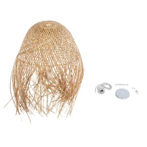 glo-01714-01714_9 GLOBOSTAR® MANILA 01714 BOHO ΚΡΕΜΑΣΤΟ ΦΩΤΙΣΤΙΚΟ ΠΛΕΓΜΑ ΜΟΝΟΦΩΤΟ 1 X E27 IP20 ΜΠΕΖ ΞΥΛΟ - Μ