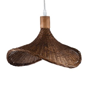 glo-01716-01716_4 GLOBOSTAR® CUBA 01716 BOHO ΚΡΕΜΑΣΤΟ ΦΩΤΙΣΤΙΚΟ ΑΝΑΡΤΗΣΗ ΜΟΝΟΦΩΤΟ 1 X E27 IP20 ΚΑΦΕ ΞΥΛΟ - Μ