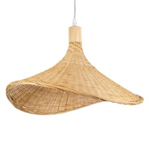 glo-01717-01717_0 GLOBOSTAR® CUBA 01717 BOHO ΚΡΕΜΑΣΤΟ ΦΩΤΙΣΤΙΚΟ ΑΝΑΡΤΗΣΗ ΜΟΝΟΦΩΤΟ 1 X E27 IP20 ΜΠΕΖ ΞΥΛΟ - Μ