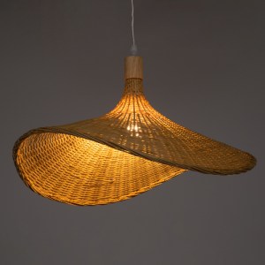 glo-01719-01719_2 GLOBOSTAR® CUBA 01719 BOHO ΚΡΕΜΑΣΤΟ ΦΩΤΙΣΤΙΚΟ ΑΝΑΡΤΗΣΗ ΜΟΝΟΦΩΤΟ 1 X E27 IP20 ΜΠΕΖ ΞΥΛΟ - Μ