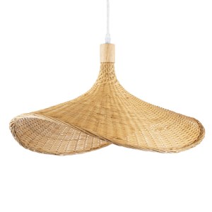 glo-01719-01719_4 GLOBOSTAR® CUBA 01719 BOHO ΚΡΕΜΑΣΤΟ ΦΩΤΙΣΤΙΚΟ ΑΝΑΡΤΗΣΗ ΜΟΝΟΦΩΤΟ 1 X E27 IP20 ΜΠΕΖ ΞΥΛΟ - Μ