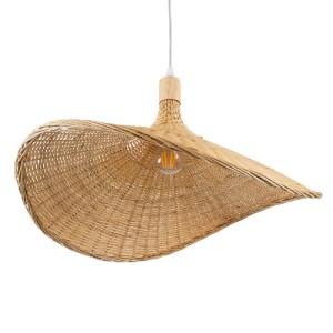 glo-01719-01719_5 GLOBOSTAR® CUBA 01719 BOHO ΚΡΕΜΑΣΤΟ ΦΩΤΙΣΤΙΚΟ ΑΝΑΡΤΗΣΗ ΜΟΝΟΦΩΤΟ 1 X E27 IP20 ΜΠΕΖ ΞΥΛΟ - Μ