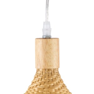 glo-01719-01719_9 GLOBOSTAR® CUBA 01719 BOHO ΚΡΕΜΑΣΤΟ ΦΩΤΙΣΤΙΚΟ ΑΝΑΡΤΗΣΗ ΜΟΝΟΦΩΤΟ 1 X E27 IP20 ΜΠΕΖ ΞΥΛΟ - Μ