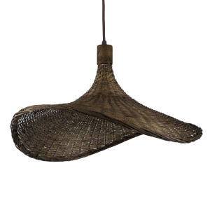 glo-01720-01720_02 GLOBOSTAR® CUBA 01720 BOHO ΚΡΕΜΑΣΤΟ ΦΩΤΙΣΤΙΚΟ ΑΝΑΡΤΗΣΗ ΜΟΝΟΦΩΤΟ 1 X E27 IP20 ΚΑΦΕ ΞΥΛΟ - Μ