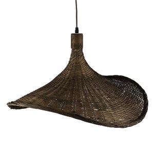 glo-01720-01720_06 GLOBOSTAR® CUBA 01720 BOHO ΚΡΕΜΑΣΤΟ ΦΩΤΙΣΤΙΚΟ ΑΝΑΡΤΗΣΗ ΜΟΝΟΦΩΤΟ 1 X E27 IP20 ΚΑΦΕ ΞΥΛΟ - Μ