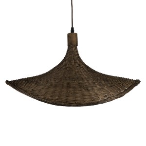 glo-01720-01720_07 GLOBOSTAR® CUBA 01720 BOHO ΚΡΕΜΑΣΤΟ ΦΩΤΙΣΤΙΚΟ ΑΝΑΡΤΗΣΗ ΜΟΝΟΦΩΤΟ 1 X E27 IP20 ΚΑΦΕ ΞΥΛΟ - Μ