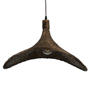 glo-01720-01720_08 GLOBOSTAR® CUBA 01720 BOHO ΚΡΕΜΑΣΤΟ ΦΩΤΙΣΤΙΚΟ ΑΝΑΡΤΗΣΗ ΜΟΝΟΦΩΤΟ 1 X E27 IP20 ΚΑΦΕ ΞΥΛΟ - Μ
