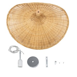 glo-01721-01721_11 GLOBOSTAR® CUBA 01721 BOHO ΚΡΕΜΑΣΤΟ ΦΩΤΙΣΤΙΚΟ ΑΝΑΡΤΗΣΗ ΜΟΝΟΦΩΤΟ 1 X E27 IP20 ΜΠΕΖ ΞΥΛΟ - Μ