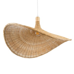 glo-01721-01721_5 GLOBOSTAR® CUBA 01721 BOHO ΚΡΕΜΑΣΤΟ ΦΩΤΙΣΤΙΚΟ ΑΝΑΡΤΗΣΗ ΜΟΝΟΦΩΤΟ 1 X E27 IP20 ΜΠΕΖ ΞΥΛΟ - Μ
