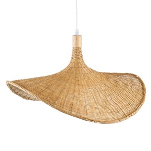 glo-01721-01721_6 GLOBOSTAR® CUBA 01721 BOHO ΚΡΕΜΑΣΤΟ ΦΩΤΙΣΤΙΚΟ ΑΝΑΡΤΗΣΗ ΜΟΝΟΦΩΤΟ 1 X E27 IP20 ΜΠΕΖ ΞΥΛΟ - Μ