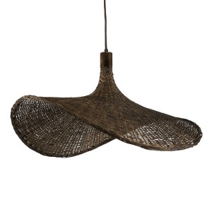glo-01722-01722_02 GLOBOSTAR® CUBA 01722 BOHO ΚΡΕΜΑΣΤΟ ΦΩΤΙΣΤΙΚΟ ΑΝΑΡΤΗΣΗ ΜΟΝΟΦΩΤΟ 1 X E27 IP20 ΚΑΦΕ ΞΥΛΟ - Μ