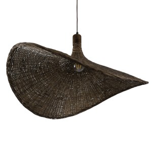 glo-01722-01722_05 GLOBOSTAR® CUBA 01722 BOHO ΚΡΕΜΑΣΤΟ ΦΩΤΙΣΤΙΚΟ ΑΝΑΡΤΗΣΗ ΜΟΝΟΦΩΤΟ 1 X E27 IP20 ΚΑΦΕ ΞΥΛΟ - Μ