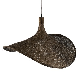 glo-01722-01722_06 GLOBOSTAR® CUBA 01722 BOHO ΚΡΕΜΑΣΤΟ ΦΩΤΙΣΤΙΚΟ ΑΝΑΡΤΗΣΗ ΜΟΝΟΦΩΤΟ 1 X E27 IP20 ΚΑΦΕ ΞΥΛΟ - Μ