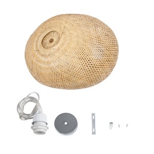 glo-01723-01723_10 GLOBOSTAR® CARIBBEAN 01723 BOHO ΚΡΕΜΑΣΤΟ ΦΩΤΙΣΤΙΚΟ ΑΝΑΡΤΗΣΗ ΜΟΝΟΦΩΤΟ 1 X E27 IP20 ΜΠΕΖ ΞΥΛ