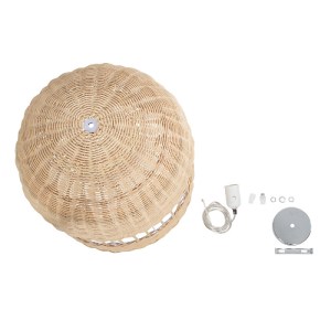 glo-01725-01725_10 GLOBOSTAR® LUCIA 01725 BOHO ΚΡΕΜΑΣΤΟ ΦΩΤΙΣΤΙΚΟ ΠΛΕΓΜΑ ΜΟΝΟΦΩΤΟ 1 X E27 IP20 ΜΠΕΖ ΞΥΛΟ - Μ4