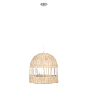 glo-01725-01725_3 GLOBOSTAR® LUCIA 01725 BOHO ΚΡΕΜΑΣΤΟ ΦΩΤΙΣΤΙΚΟ ΠΛΕΓΜΑ ΜΟΝΟΦΩΤΟ 1 X E27 IP20 ΜΠΕΖ ΞΥΛΟ - Μ4
