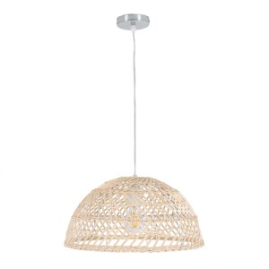 glo-01727-01727_3 GLOBOSTAR® COMORES 01727 BOHO ΚΡΕΜΑΣΤΟ ΦΩΤΙΣΤΙΚΟ ΠΛΕΓΜΑ ΜΟΝΟΦΩΤΟ 1 X E27 IP20 ΜΠΕΖ ΞΥΛΟ -Μ