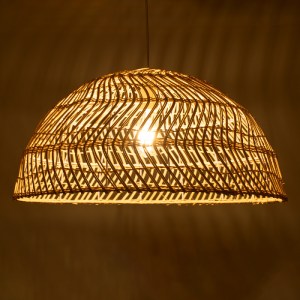 glo-01728-01728_2 GLOBOSTAR® COMORES 01728 BOHO ΚΡΕΜΑΣΤΟ ΦΩΤΙΣΤΙΚΟ ΠΛΕΓΜΑ ΜΟΝΟΦΩΤΟ 1 X E27 IP20 ΜΠΕΖ ΞΥΛΟ - 