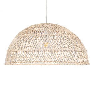 glo-01728-01728_4 GLOBOSTAR® COMORES 01728 BOHO ΚΡΕΜΑΣΤΟ ΦΩΤΙΣΤΙΚΟ ΠΛΕΓΜΑ ΜΟΝΟΦΩΤΟ 1 X E27 IP20 ΜΠΕΖ ΞΥΛΟ - 